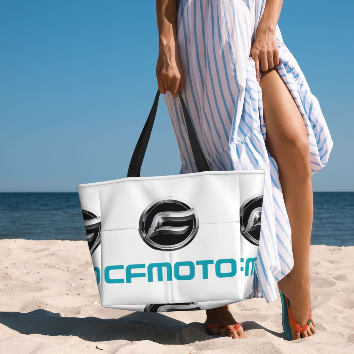 Yoga Fitness Tote - Bolsa tote de praia com logotipo