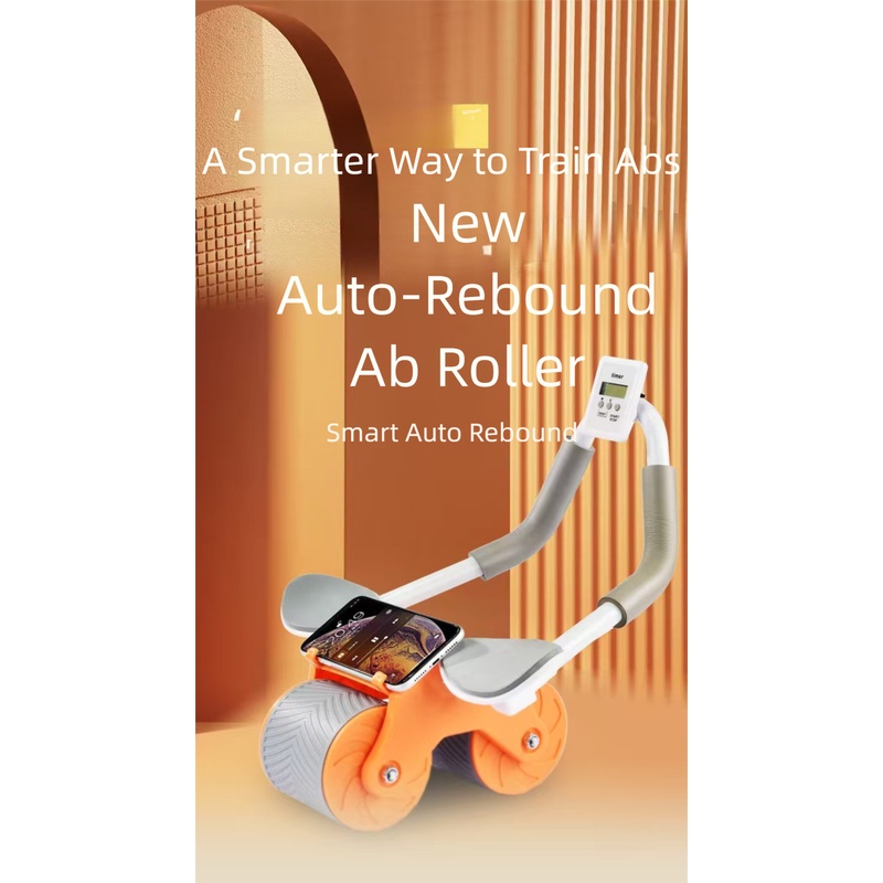 Ab Wheel Roller - Roda Abdominal com Retorno Automático e