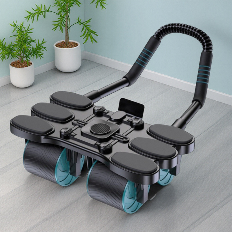 Ab Wheel Roller - Roda Abdominal de Quatro Rodas com