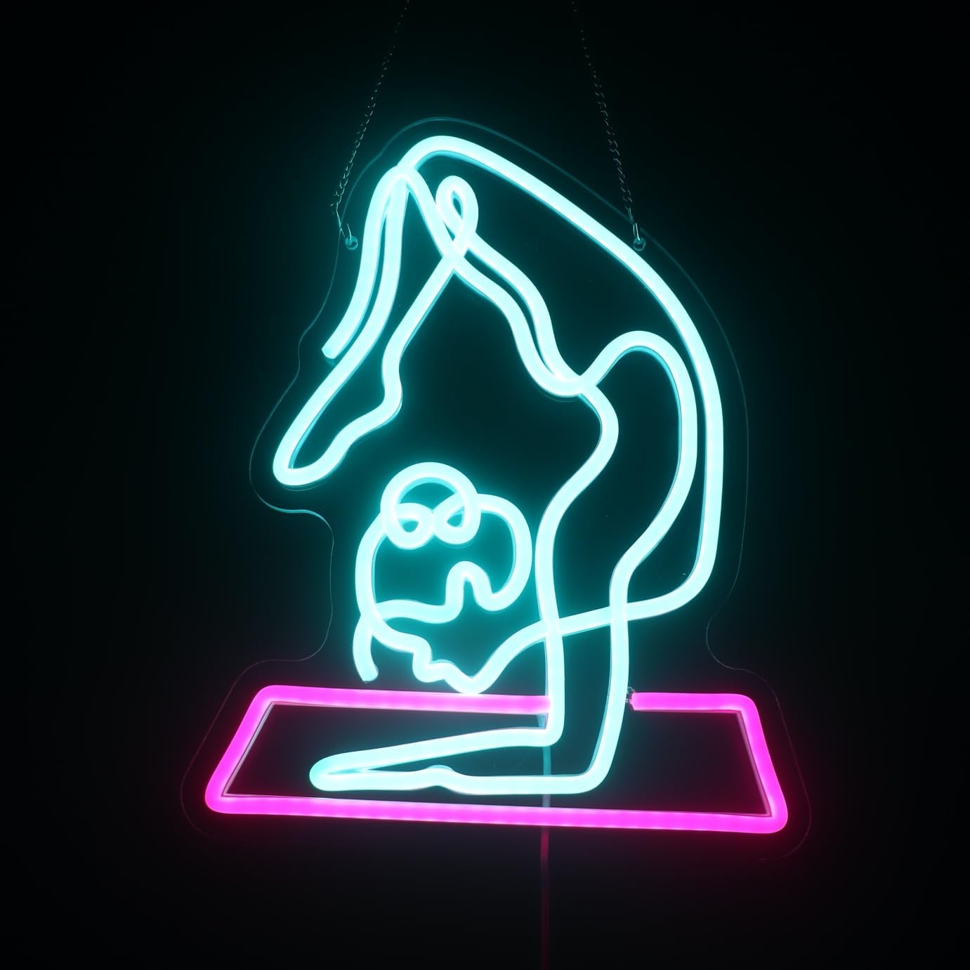 Yoga Fitness Gifts - Letreiro Neon de Yoga, Luz de