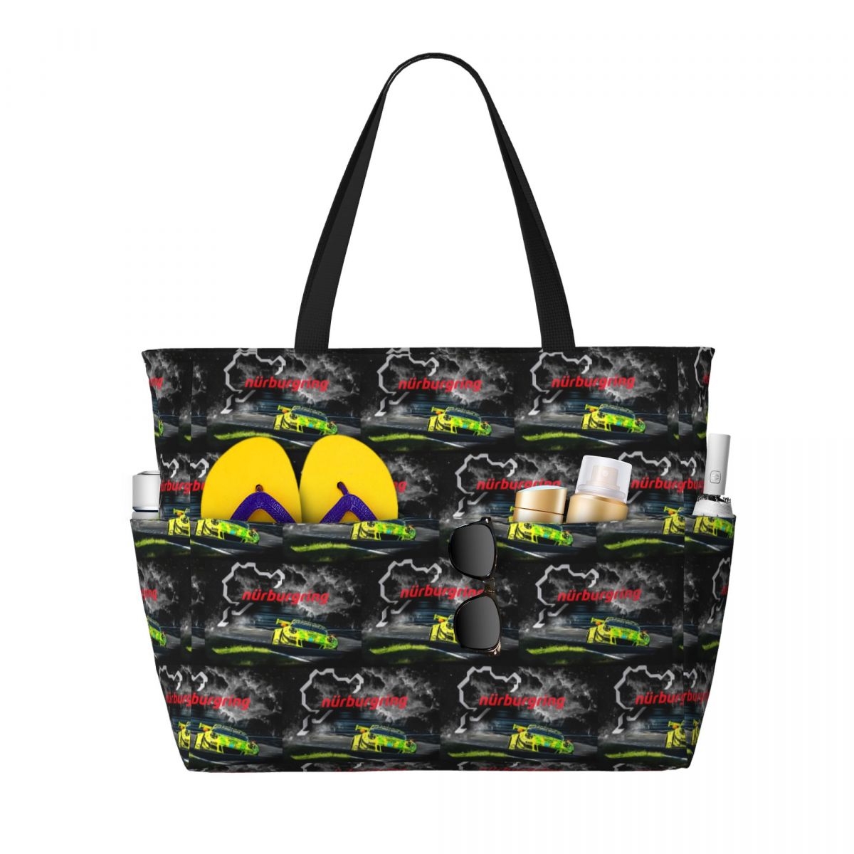Yoga Fitness Tote - Bolsa tote de praia com estampa