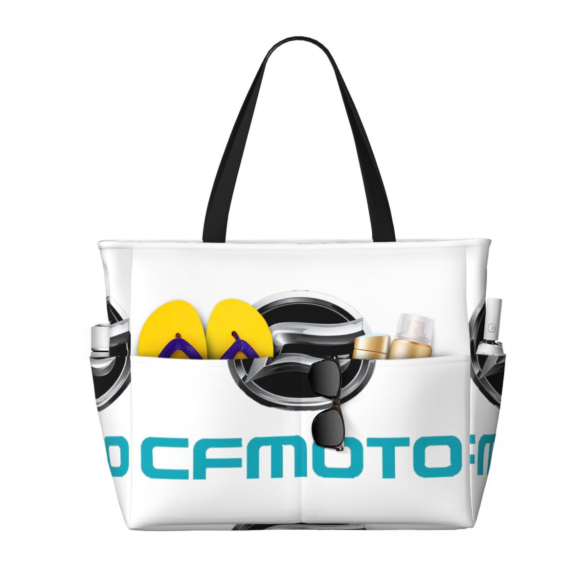 Bolsa tote de praia com logoti - Yoga Fitness Tote avaliação e preço
