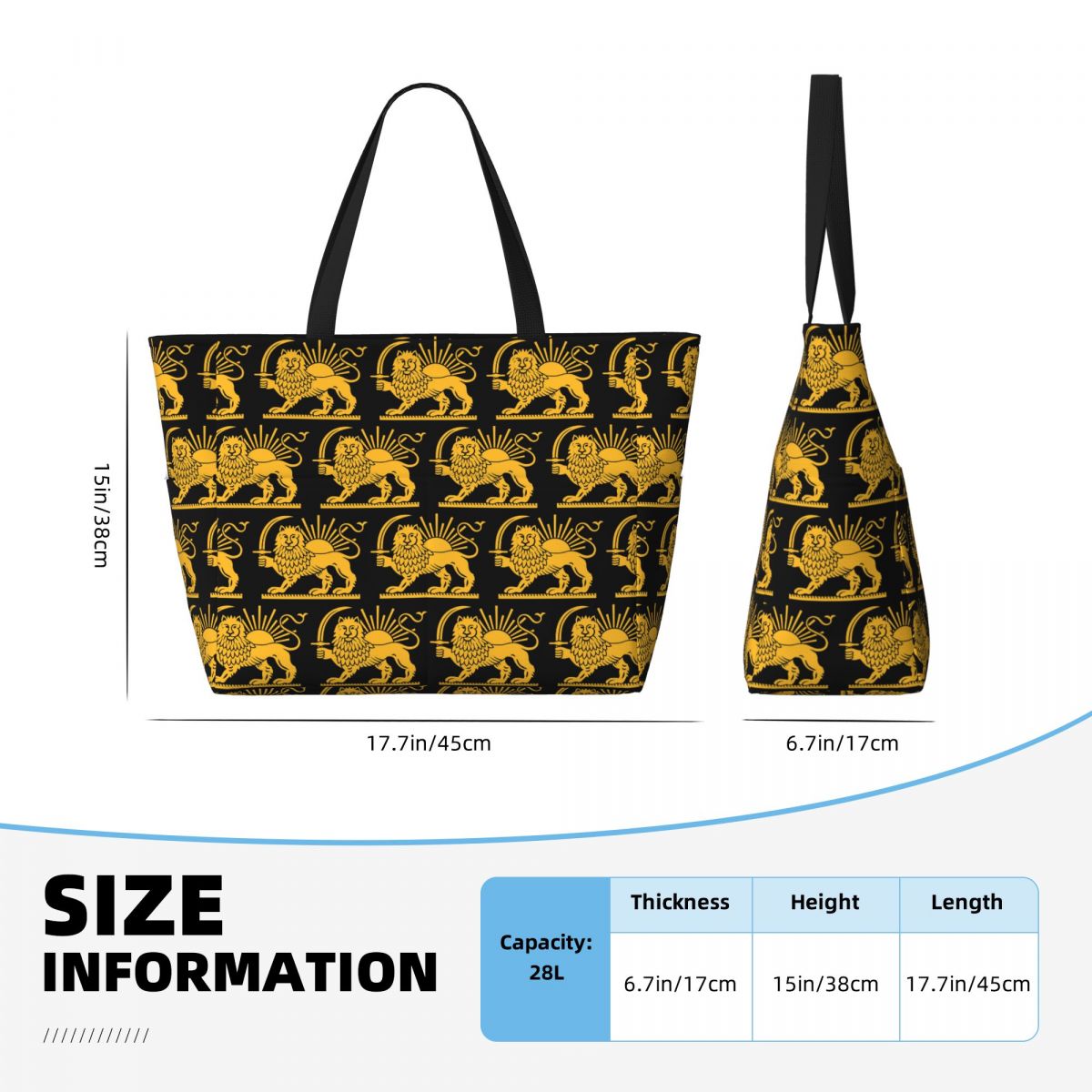Bolsa tote de praia iraniana c - Yoga Fitness Tote avaliação e preço