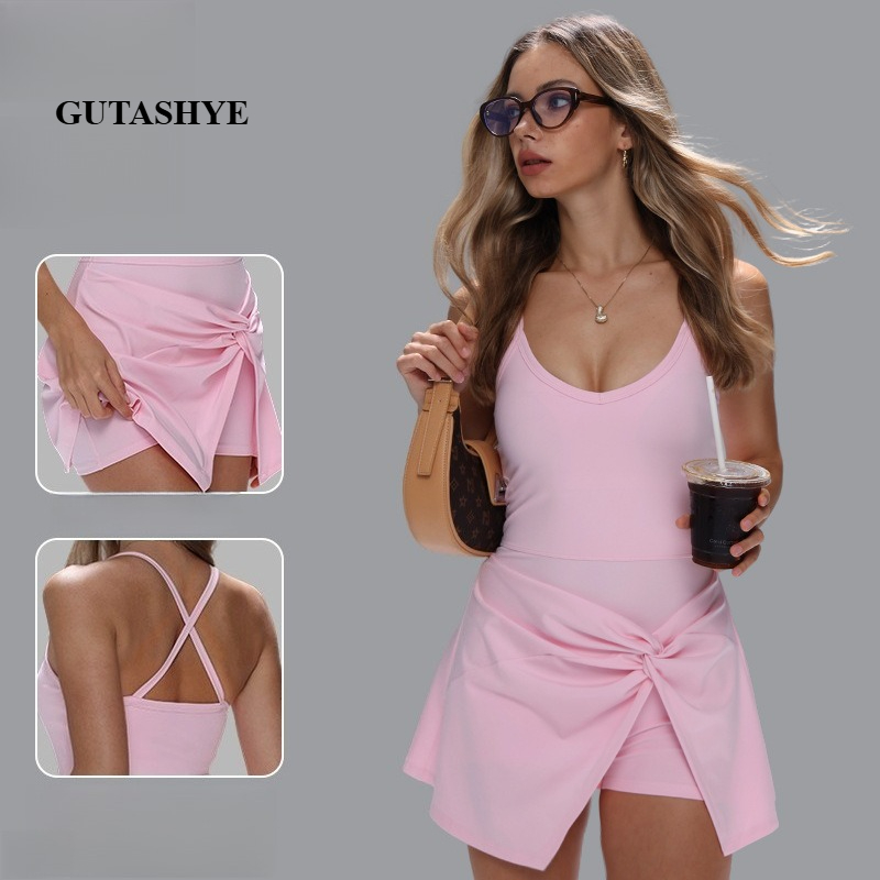 Vestido de Yoga com Alças Fina - Yoga Fitness Dress avaliação e preço