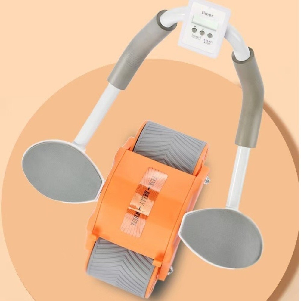 Roda Abdominal de Aço ABS com  - Ab Wheel Roller avaliação e preço