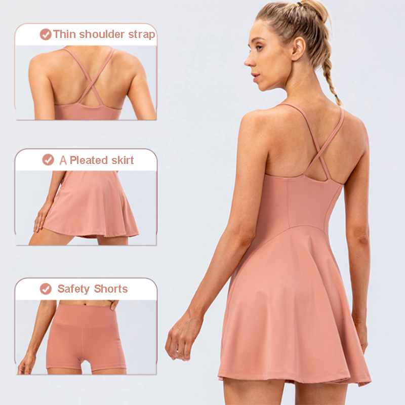 Mulheres tênis yoga saia alta  - Yoga Fitness Dress avaliação e preço