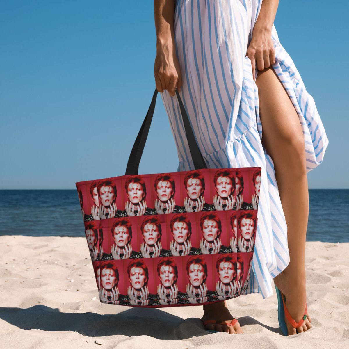 Bolsa de praia Davids Bowied,  - Yoga Fitness Tote avaliação e preço