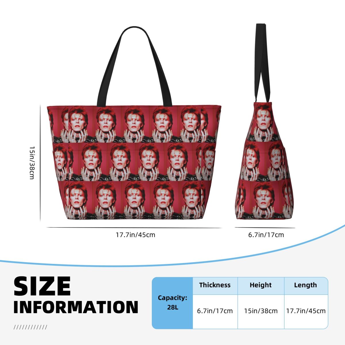 Bolsa de praia Davids Bowied,  - Yoga Fitness Tote avaliação e preço