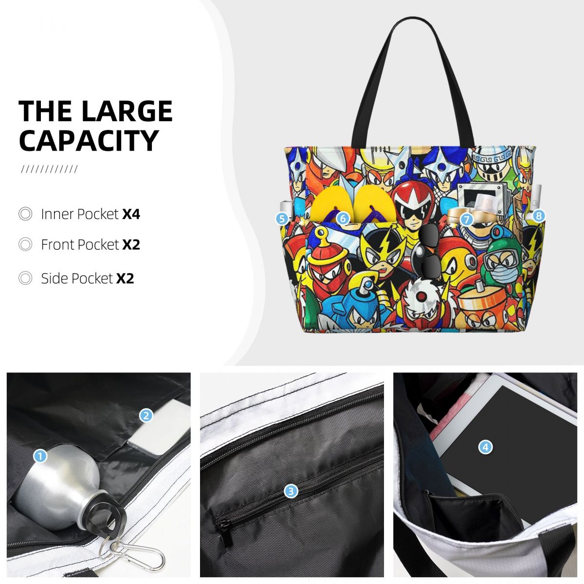 Bolsa tote grande para praia,  - Yoga Fitness Videos Free avaliação e preço