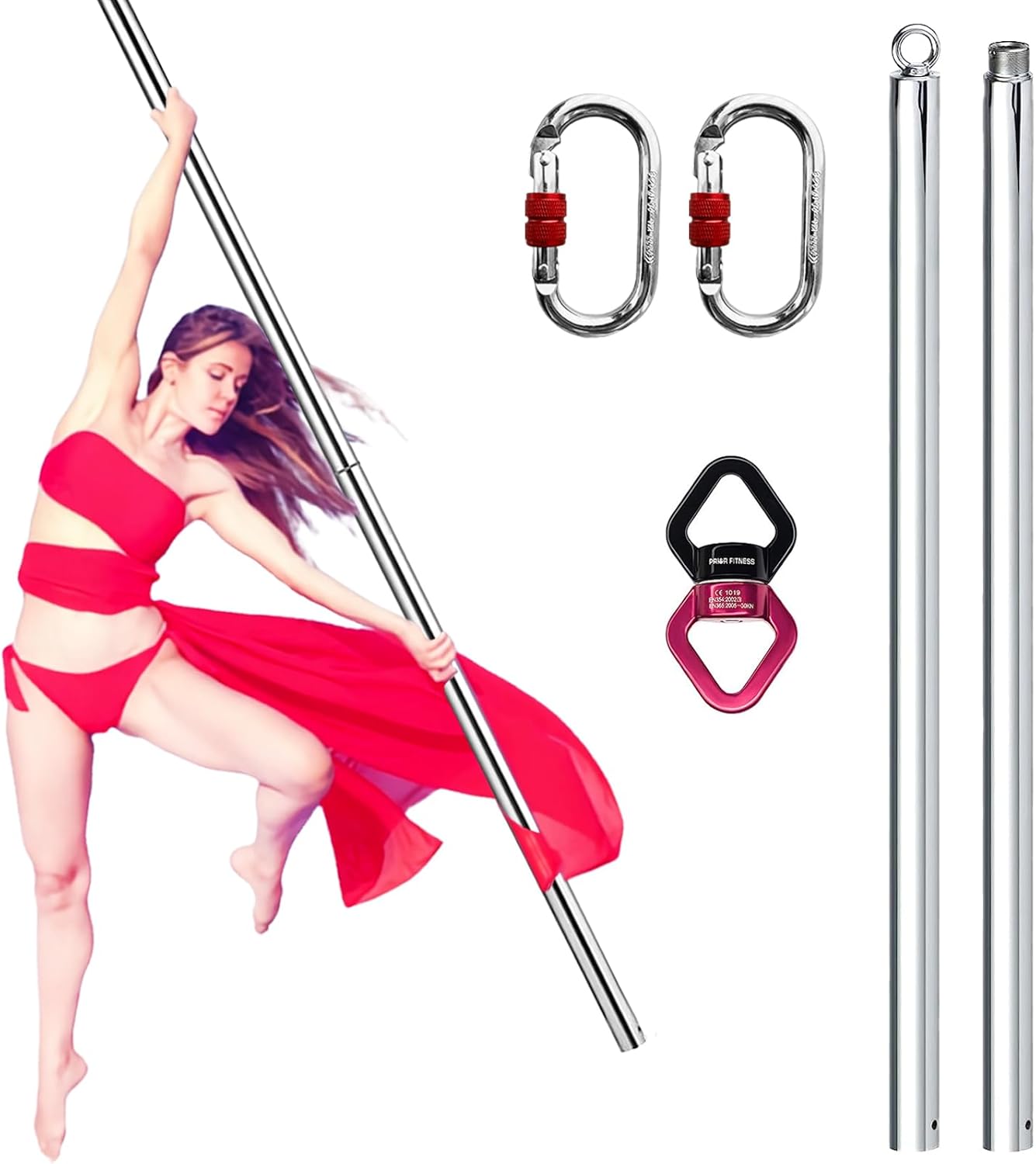 Polo de Dança Aérea 2M 360 °   - Yoga Fitness Spinning avaliação e preço