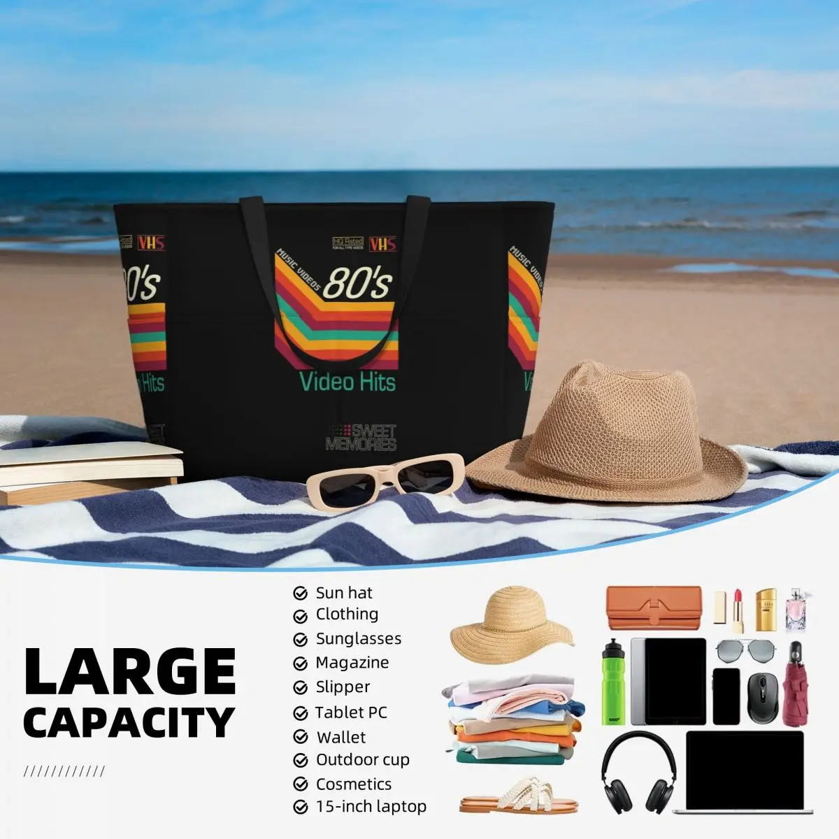 Bolsa tote grande para praia,  - Yoga Fitness Videos Free avaliação e preço