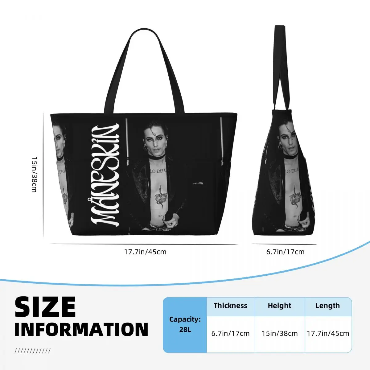 Damiano David Maneskin Bolsa d - Yoga Fitness Tote avaliação e preço