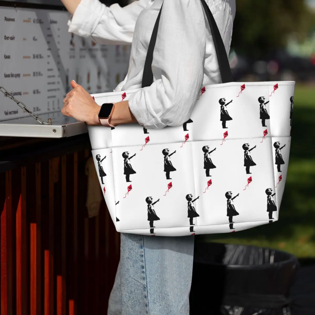 Ethereum X Banksy Balloon Girl - Yoga Fitness Tote avaliação e preço