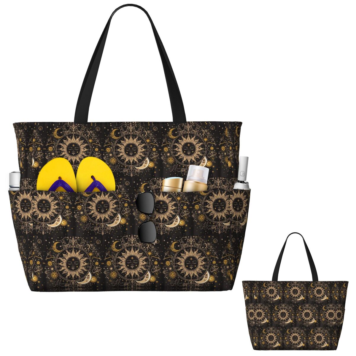 Bolsa de praia Boho Golden Cre - Yoga Fitness Tote avaliação e preço