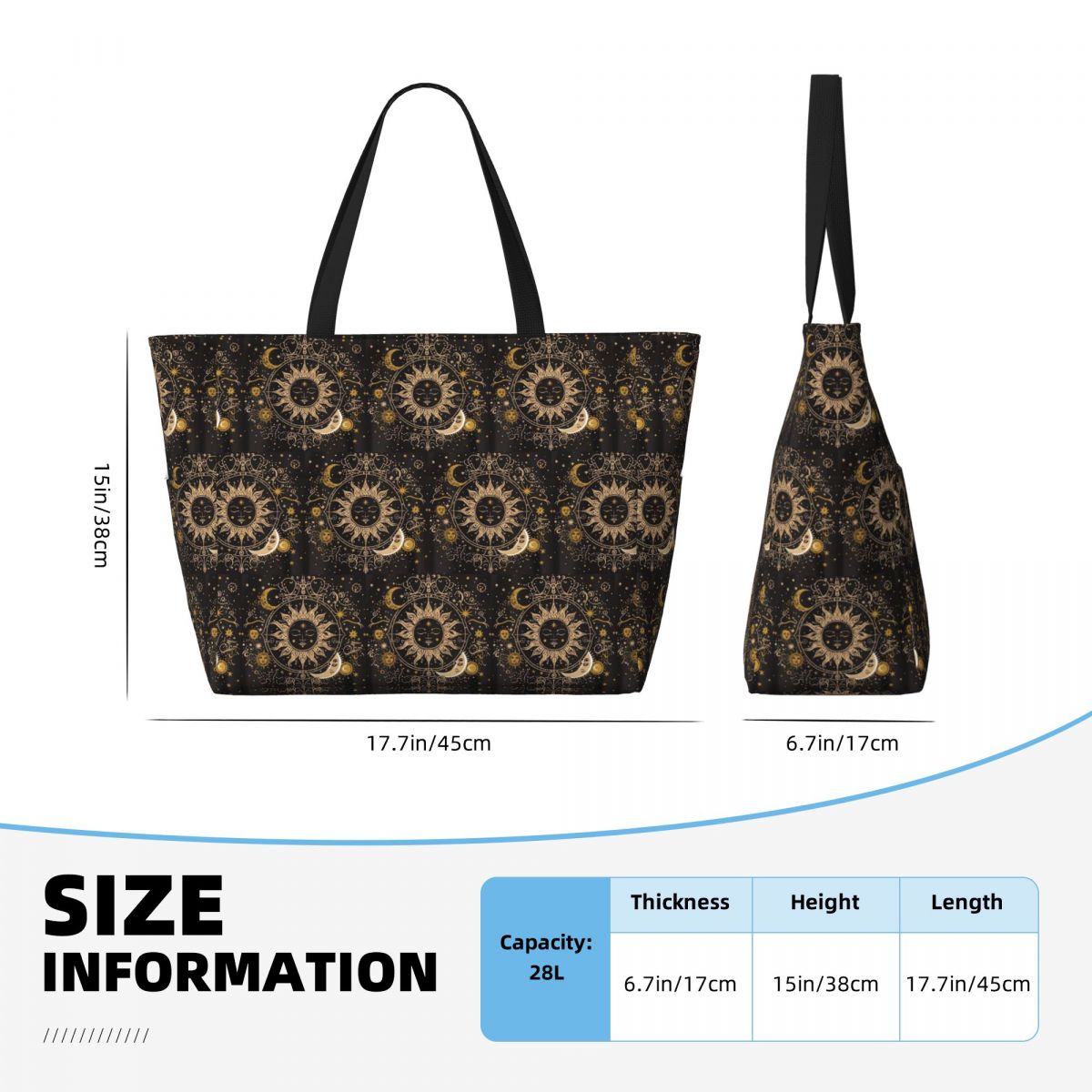 Bolsa de praia Boho Golden Cre - Yoga Fitness Tote avaliação e preço