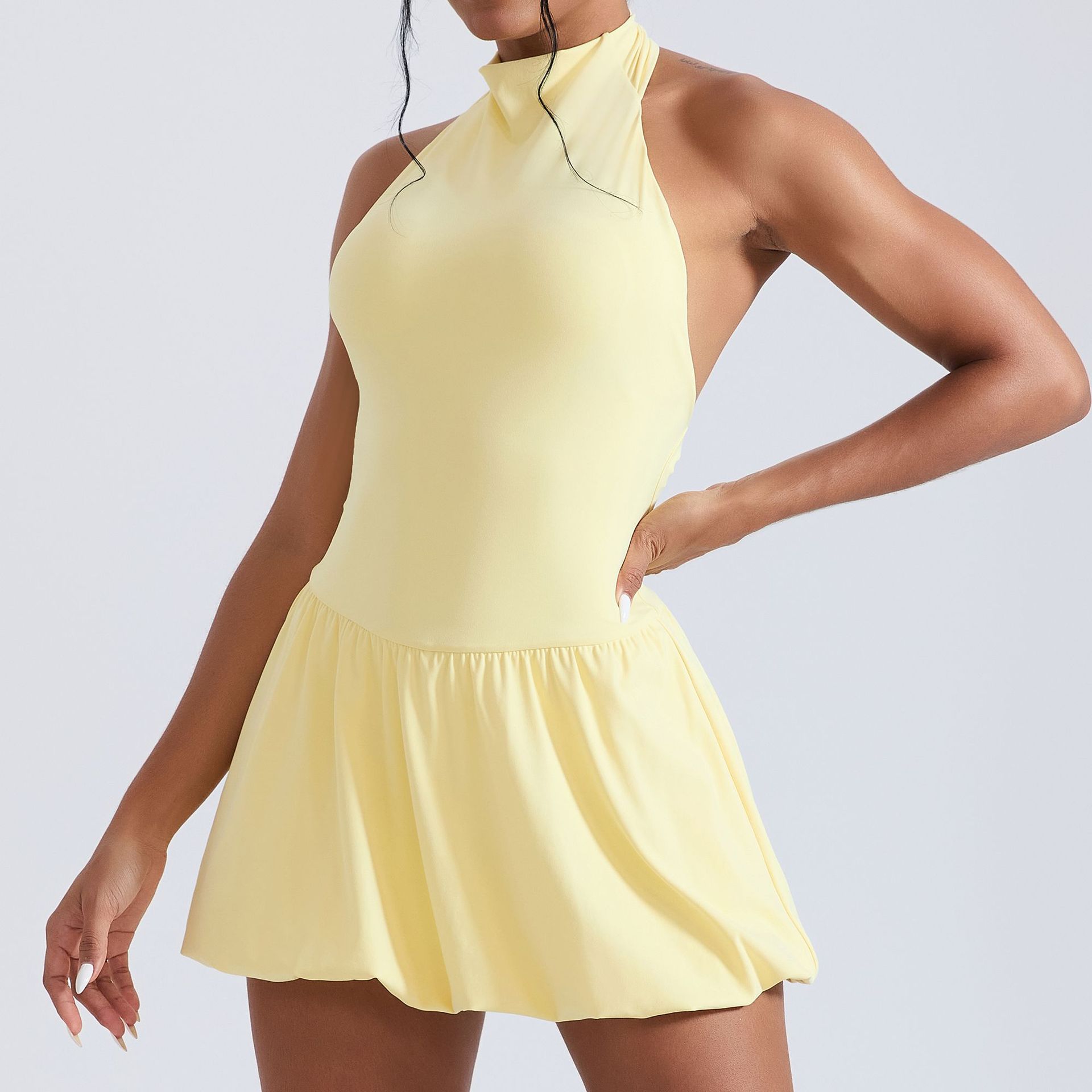 Ningyu vestido de tênis de gol - Yoga Fitness Dress avaliação e preço