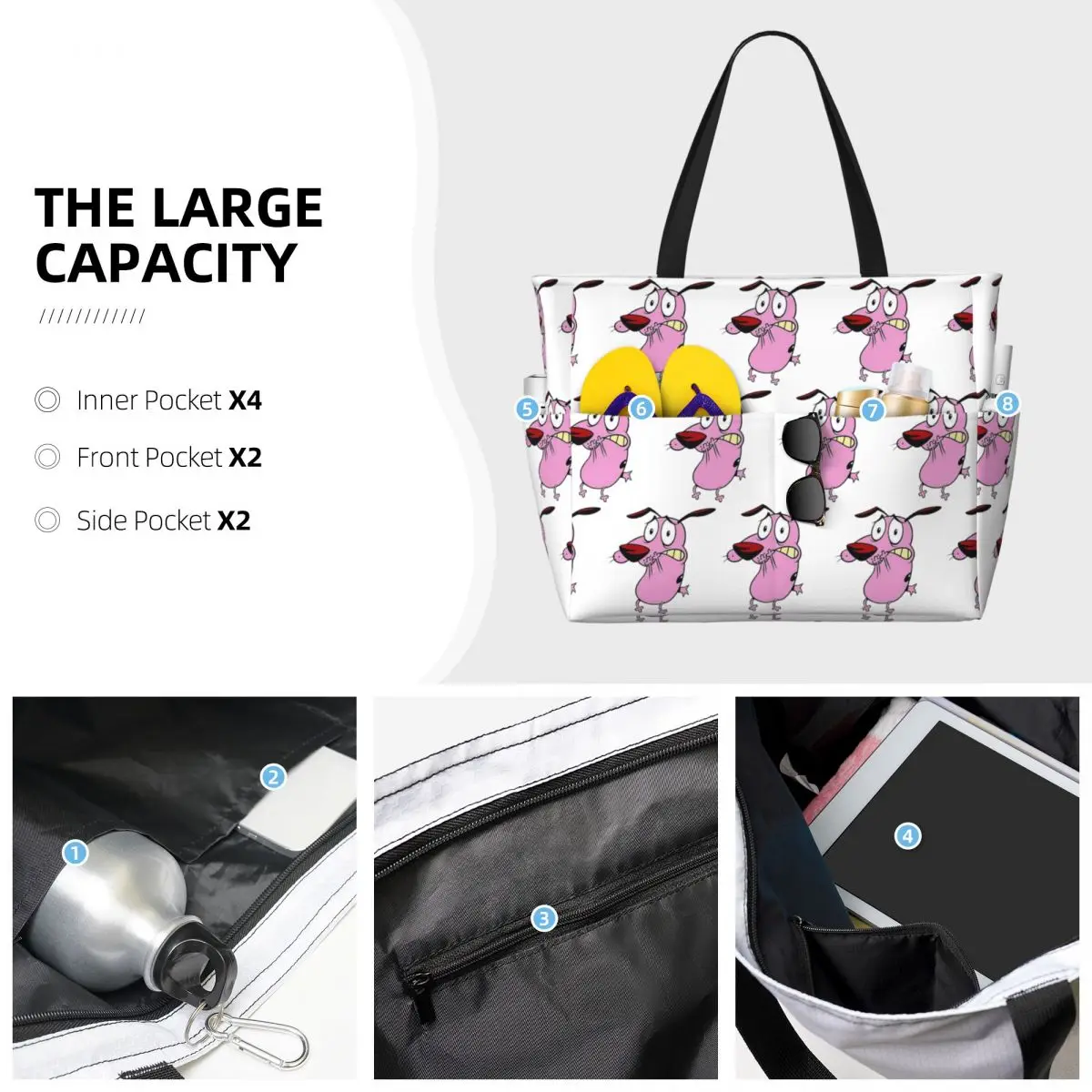 Bolsa tote de praia para cães, - Yoga Fitness Tote avaliação e preço