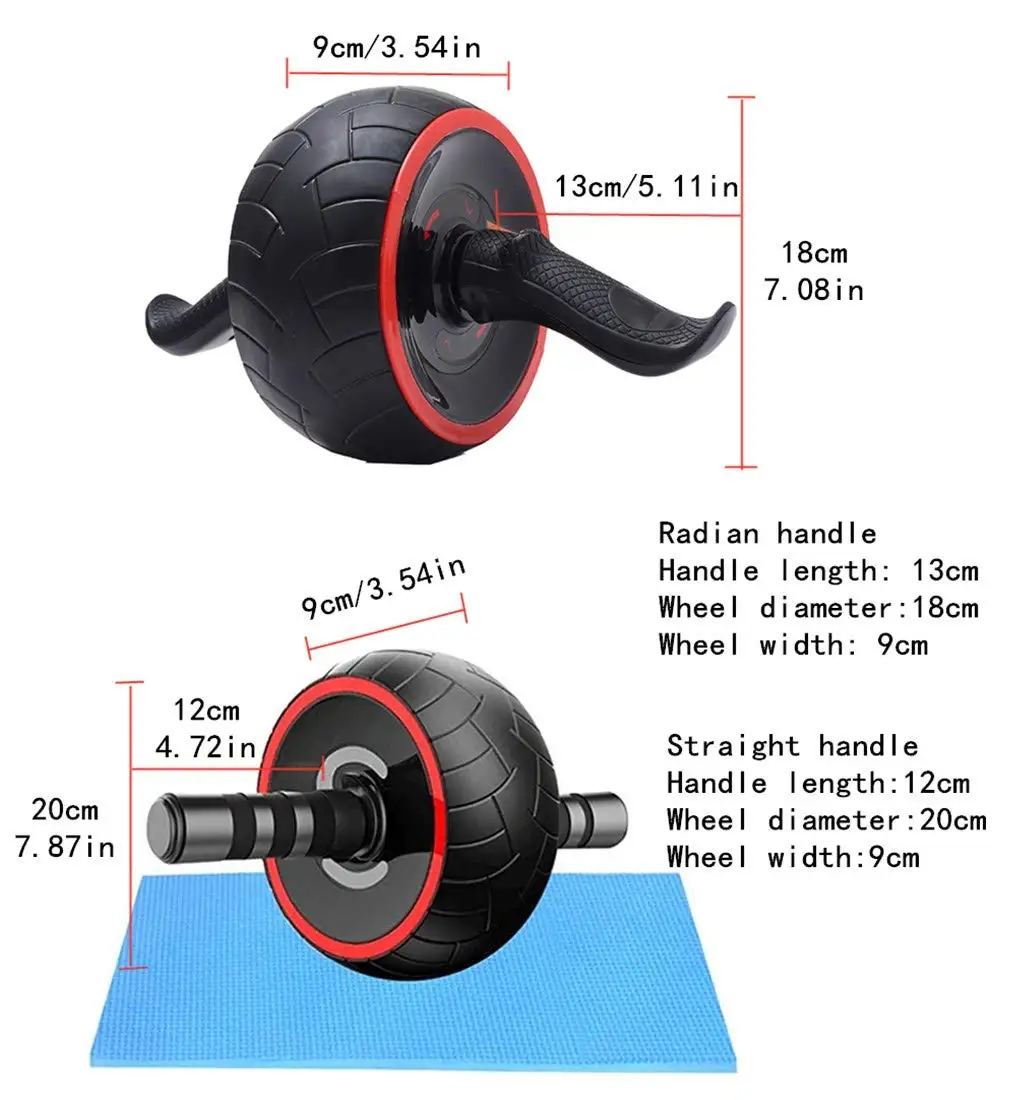 Roda Abdominal AB Wheel com Al - Ab Wheel Roller avaliação e preço