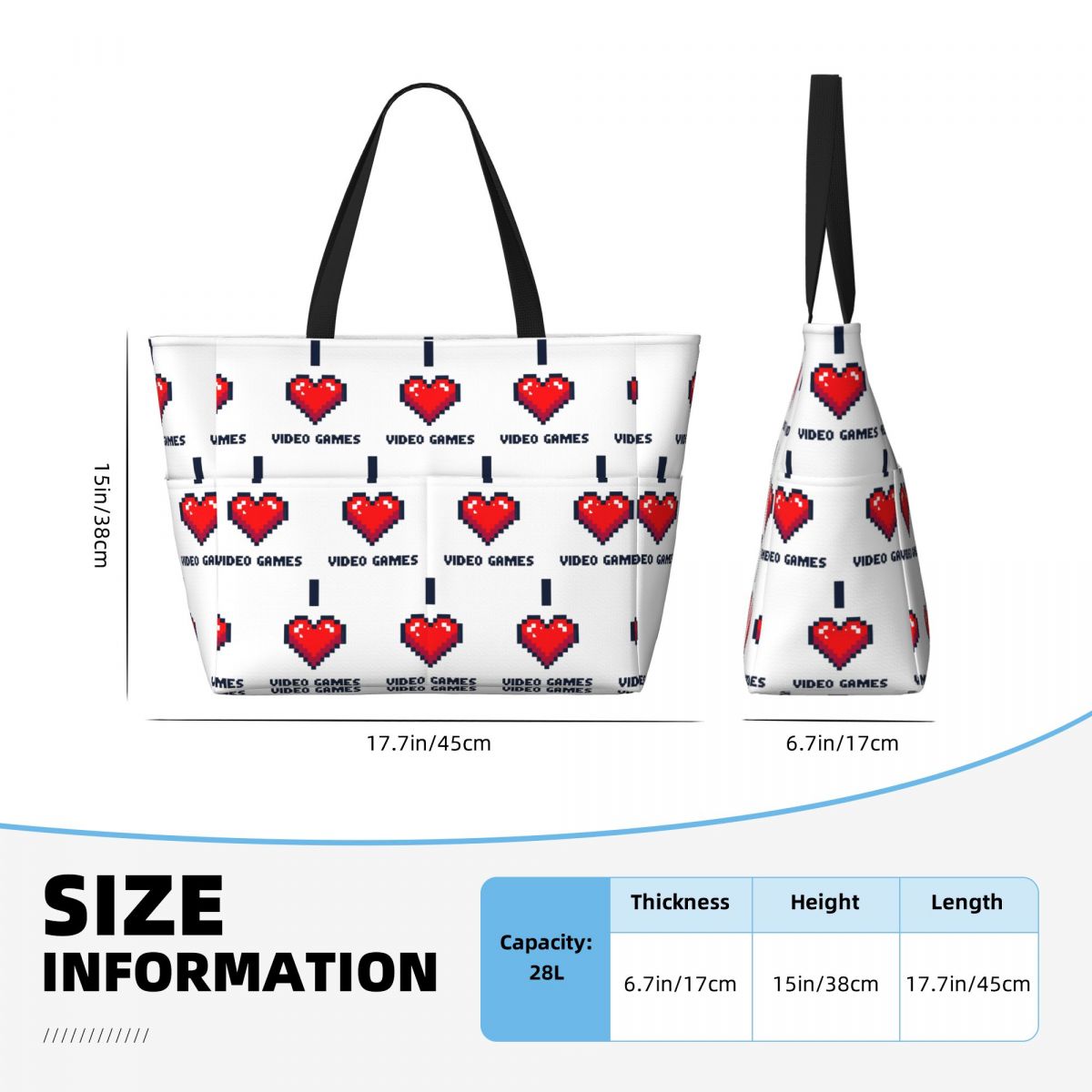 Bolsa tote de praia I Heart Vi - Yoga Fitness Videos Free avaliação e preço