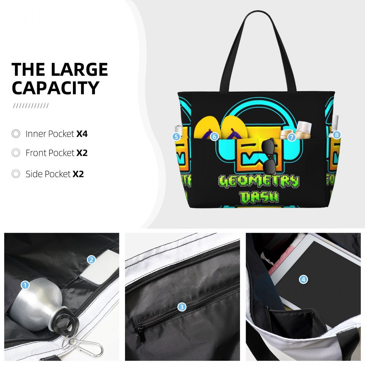 Bolsa de Praia Geometricamente - Yoga Fitness Tote avaliação e preço